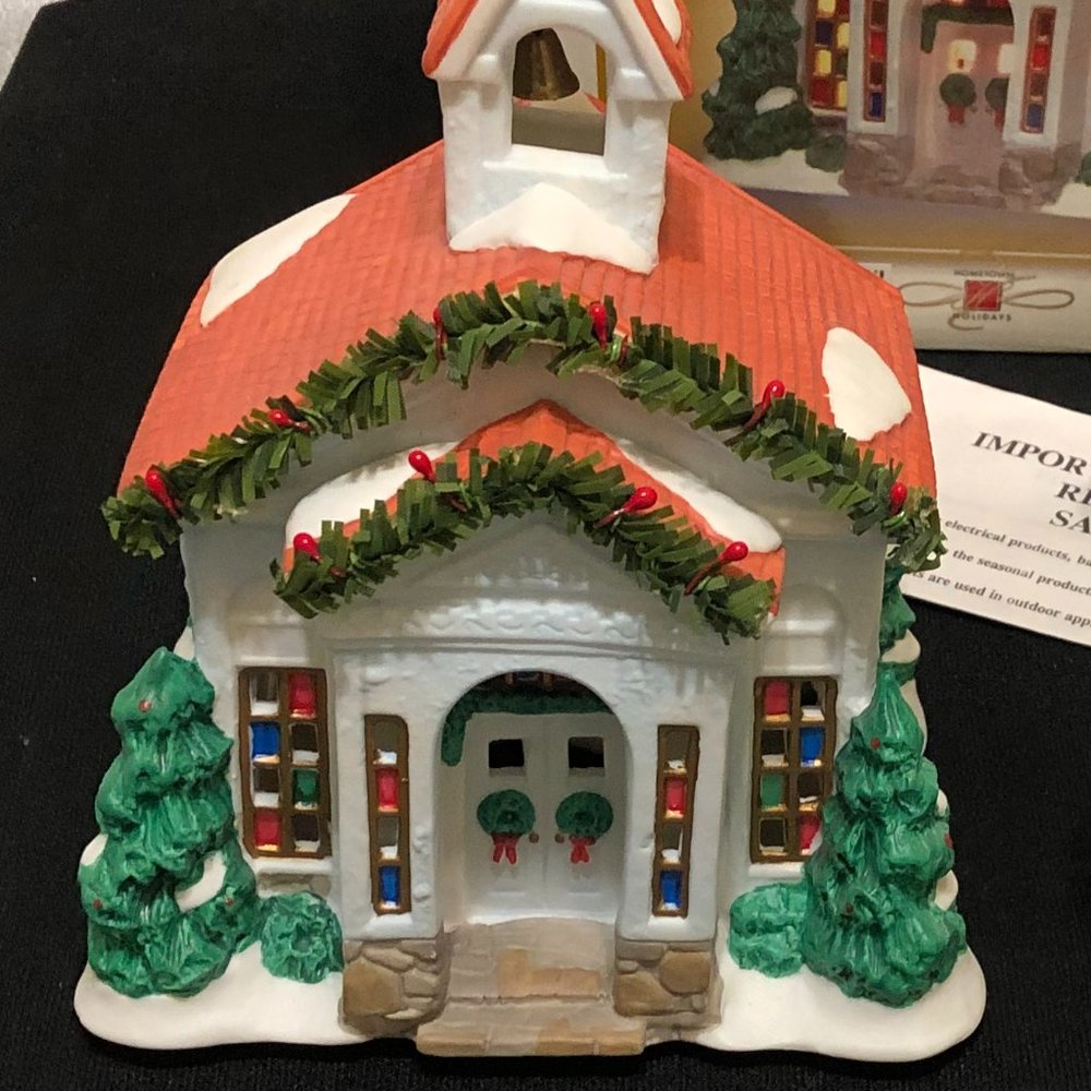 Porcelain village building
